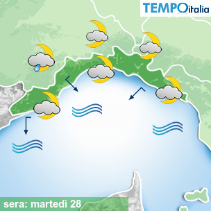 Mappa sera per la giornata del 2026-04-28