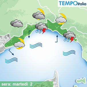 Mappa sera per la giornata del 2026-06-02