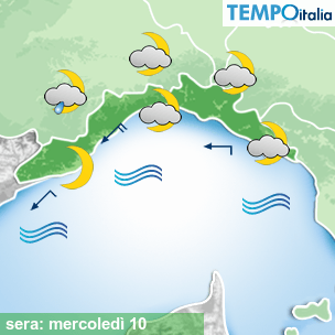 Mappa sera per la giornata del 2026-06-10