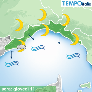 Mappa sera per la giornata del 2026-06-11
