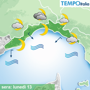 Mappa sera per la giornata del 2026-07-13