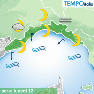 Mappa sera per la giornata del 2026-10-12