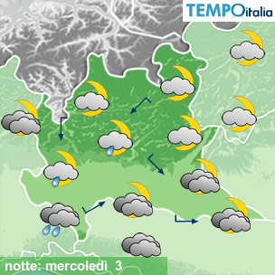 Mappa notte per la giornata del 2025-12-03