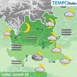 Mappa notte per la giornata del 2026-02-23