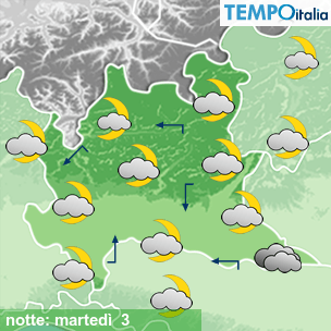 Mappa notte per la giornata del 2026-03-03