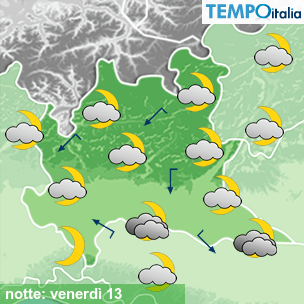 Mappa notte per la giornata del 2026-03-13