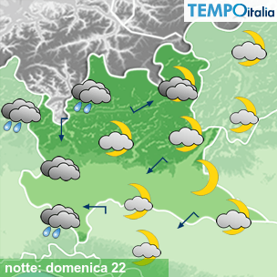 Mappa notte per la giornata del 2026-03-22