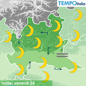 Mappa notte per la giornata del 2026-04-24