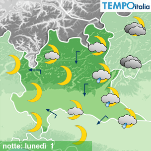 Mappa notte per la giornata del 2026-06-01
