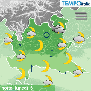 Mappa notte per la giornata del 2026-07-06