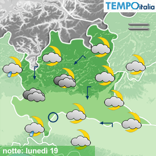 Mappa notte per la giornata del 2026-10-19