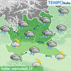 Mappa notte per la giornata del 2026-10-21