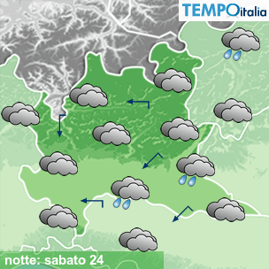 Mappa notte per la giornata del 2026-10-24