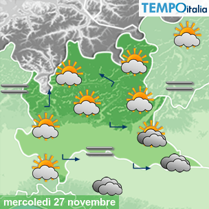 Mappa Giornaliera per la giornata di mercoledì 16 marzo