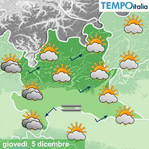 Mappa Giornaliera per la giornata di mercoledì 16 marzo