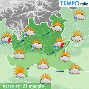 Mappa Giornaliera per la giornata di mercoledì 16 marzo