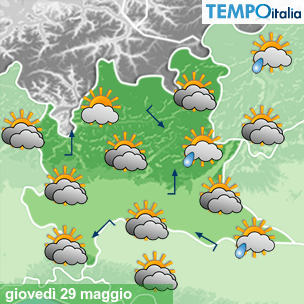 Mappa Giornaliera per la giornata di mercoledì 16 marzo