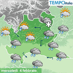 Mappa Giornaliera per la giornata di mercoledì 16 marzo