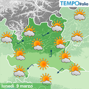 Mappa Giornaliera per la giornata di mercoledì 16 marzo