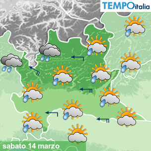 Mappa Giornaliera per la giornata di mercoledì 16 marzo