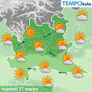Mappa Giornaliera per la giornata di mercoledì 16 marzo