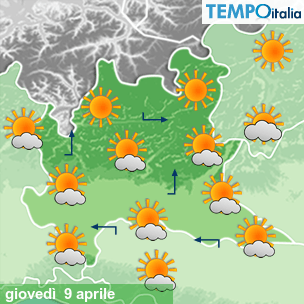 Mappa Giornaliera per la giornata di mercoledì 16 marzo