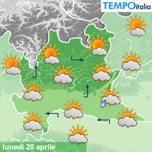 Mappa Giornaliera per la giornata di mercoledì 16 marzo