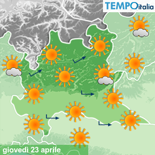 Mappa Giornaliera per la giornata di mercoledì 16 marzo