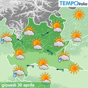 Mappa Giornaliera per la giornata di mercoledì 16 marzo