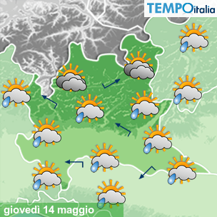 Mappa Giornaliera per la giornata di mercoledì 16 marzo