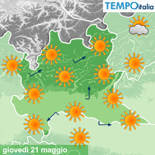 Mappa Giornaliera per la giornata di mercoledì 16 marzo