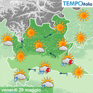 Mappa Giornaliera per la giornata di mercoledì 16 marzo