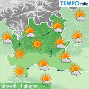 Mappa Giornaliera per la giornata di mercoledì 16 marzo
