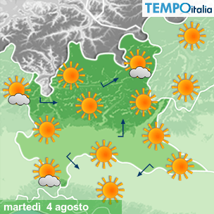 Mappa Giornaliera per la giornata di mercoledì 16 marzo
