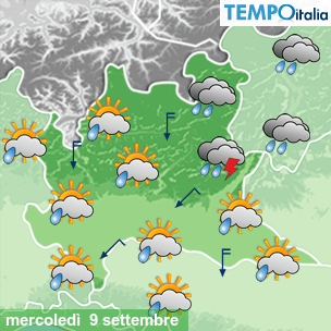 Mappa Giornaliera per la giornata di mercoledì 16 marzo