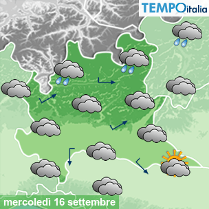 Mappa Giornaliera per la giornata di mercoledì 16 marzo