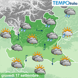Mappa Giornaliera per la giornata di mercoledì 16 marzo