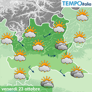 Mappa Giornaliera per la giornata di mercoledì 16 marzo