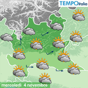 Mappa Giornaliera per la giornata di mercoledì 16 marzo