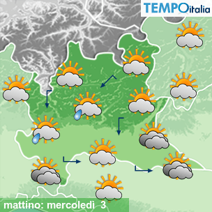Mappa mattino per la giornata del 2025-12-03