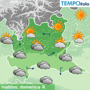 Mappa mattino per la giornata del 2026-02-08