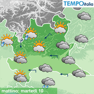 Mappa mattino per la giornata del 2026-02-10