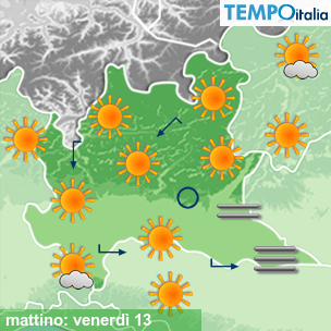 Mappa mattino per la giornata del 2026-02-13