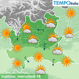 Mappa mattino per la giornata del 2026-02-18