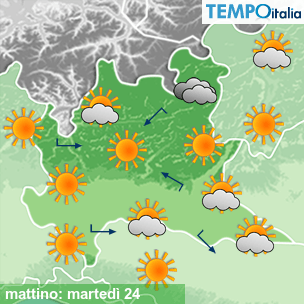 Mappa mattino per la giornata del 2026-02-24