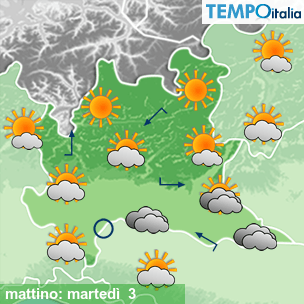 Mappa mattino per la giornata del 2026-03-03