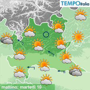 Mappa mattino per la giornata del 2026-03-10
