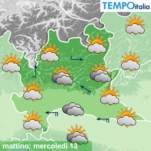 Mappa mattino per la giornata del 2026-05-13