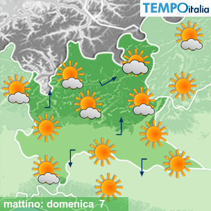 Mappa mattino per la giornata del 2026-06-07