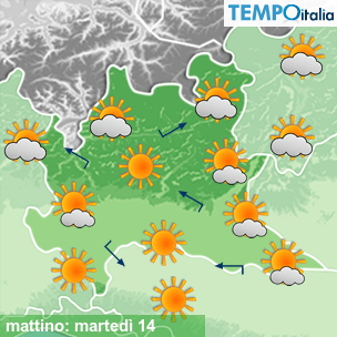 Mappa mattino per la giornata del 2026-07-14